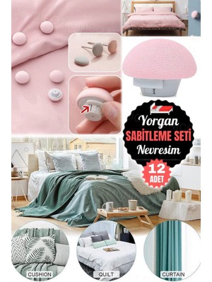 12 Adet Nevresim ve Yorgan Düğmesi Seti, Pratik Kullanım