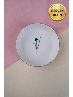 Tabak Evi Porselen Natura Iris Altın Yaldızlı Kase 17X5X4,50CM Tekli