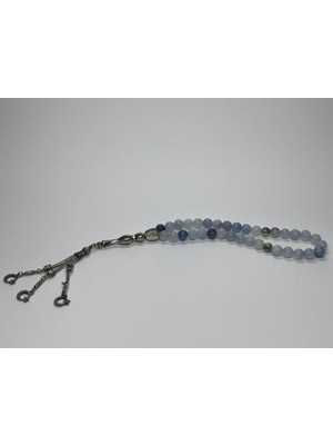 Gemsartdeco Akuamarin Lenf Sistemi Doğaltaş Tesbih