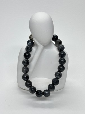 Gemsartdeco Silver Obsidyen Doğaltaş Bileklik