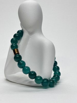 Gemsartdeco Mavi Akik Doğaltaş Bileklik