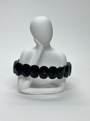 Gemsartdeco Siyah Oniks Doğaltaş Roleks Bileklik