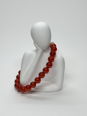 Gemsartdeco Kırmızı Akik Doğaltaş Bileklik