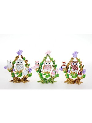 3E Grup Swarovski Baykuş Figürü