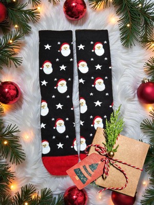 Diva Viva - Yılbaşı Temalı Unisex Çorap – Desenli Özel Tasarım (Hediye Paketli)
