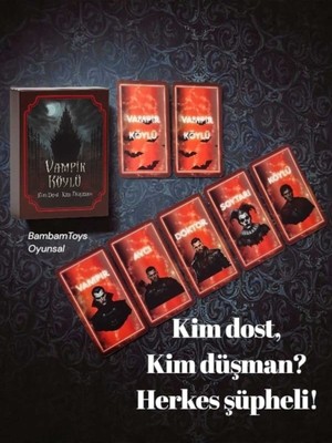Oyunsal Vampir Köylü Rol Yapma ve Cesaret Oyunu - Eğlenceye Hazır Mısın? Vampiri Bulabilecek Misin?