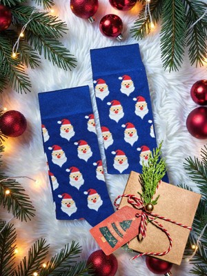 Diva Viva - Yılbaşı Temalı Unisex Çorap – Desenli Özel Tasarım (Hediye Paketli)