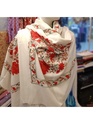 NQ El Işlemesi Dokuma Kaşmir Şal