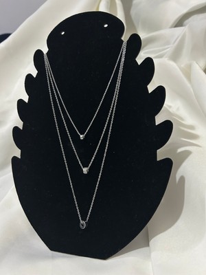 Huma Butik Takı Aksesuar Üçlü Çelik Kolye Seti