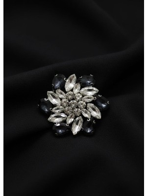 Barış Dizayn Bros Swarovski Kristalli Çiçek Tasarımı Broş