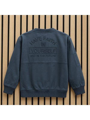 NerKids Erkek Çocuk Keten Desenli Ceket