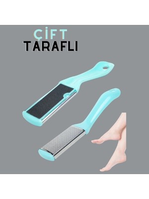 Uni Zer Çift Taraflı Ayak Törpüsü 1 Parça Ölü Deri Temizleyici Mavi Renk ile Bakım Yapıcı