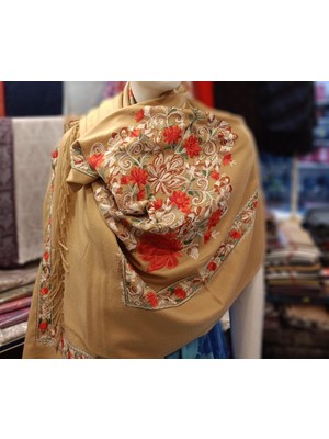 NQ El Işlemesi Dokuma Kaşmir Şal