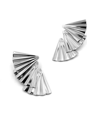 Royaleks Yelpaze Küpe - Gümüş