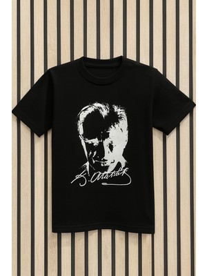 NerKids Unisex Atatürk Desenli T-Shirt