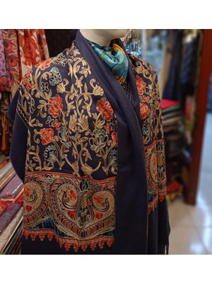 NQ El Işlemesi Dokuma Kaşmir Şal