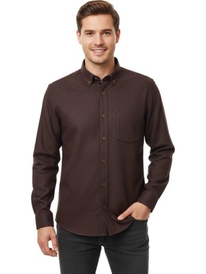 Kamer Erkek Kışlık Uzun Kol Tek Cepli Gömlek BGL-ST04820