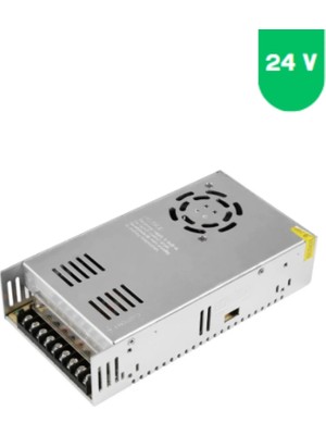 Powerr Led Aydınlatma 24 Volt 14.5 Amper Kalın Metal Kasa Fanlı Trafo