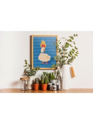 Mesdames Factory Anarşist Ördek Duvar Posteri