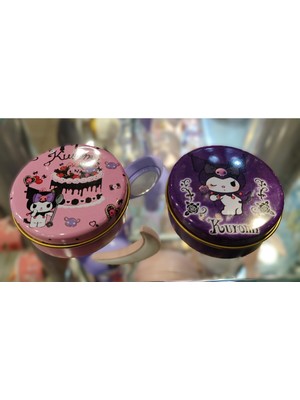 Ada Çanta Kırtasiye Hello Kitty - Kuromi Figürlü Metal Kapaklı Kutuda Kokulu Mum 2 Li Set