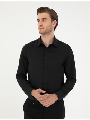 Pierre Cardin Slim Fit Armürlü Uzun Kollu Gömlek 2018583