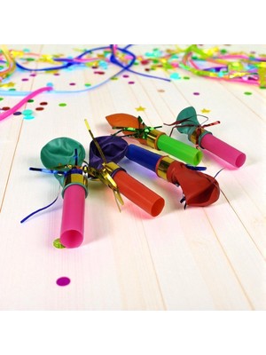Kuzey Oyuncak 24 Adet Sesli Balonlu Yılbaşı Düdüğü Yılbaşı Parti Düdüğü Doğum Günü Parti Düdüğü Renkli Düdük