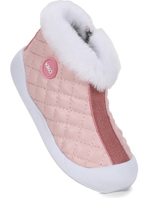Kiko Kids Biser Fermuarlı Termo Taban Kız Çocuk Bot Ayakkabı