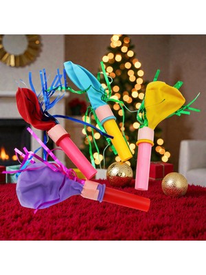 Kuzey Oyuncak 50 Adet Sesli Balonlu Yılbaşı Düdüğü Yılbaşı Parti Düdüğü Doğum Günü Parti Düdüğü Renkli Düdük