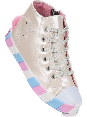 Kiko Kids Unicorn Fermuarlı Kız Çocuk Spor Ayakkabı