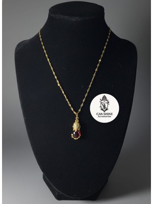 Zarif Tasarım Gold Çelik Kolye