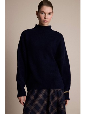 DeFacto Oversize Geniş Kalıp Yarım Balıkçı Yaka Triko Kazak G6652AX25WN