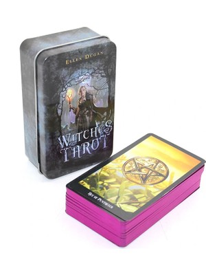 Livenda By Ellen Dugan Witches (Cadı) Metal Kutulu Tarot Kartı ALK2815