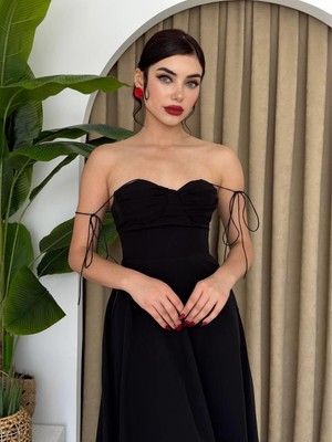 Kendim Fashion Elia Ip Askılı Elbise