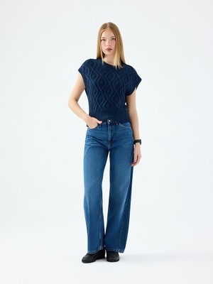 Loft Wide Leg Regular Fit Kadın Pantolon