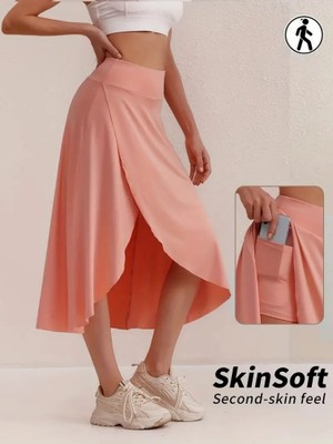 Kendim Fashion Kadın Cep Detay Taytlı Sandy Etek