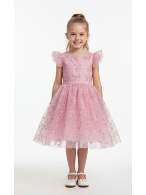 Mnk Baby & Kids Narince Kız Çocuk Abiye Elbise M00778