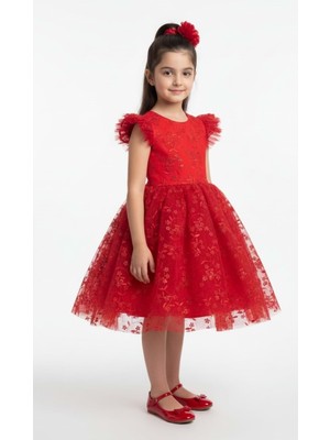 Mnk Baby & Kids Narince Kız Çocuk Abiye Elbise M00778