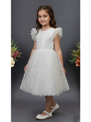 Mnk Baby & Kids Narince Kız Çocuk Abiye Elbise M00778