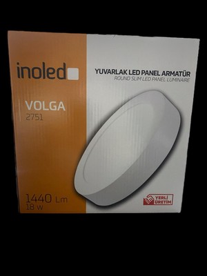 İnoled Inoled Volga 18W Yuvarlak Sıva Üstü LED Panel 6500K