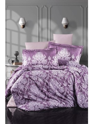 Clasy Tek Kişilik Saten Nevresim Takımı Veroka V2 Mor