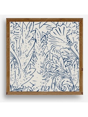 Yaprak Ahşap Çerçeveli Tablo