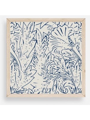 Yaprak Ahşap Çerçeveli Tablo