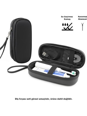 Microcase Şarjlı Diş Fırçaları Için Askılıklı Seyahat Saklama Çantası Koruma Kabı Kutusu  AL5434