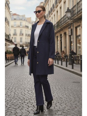 1Tarz Dikiş Detaylı Tasarım Kaşe Kaban