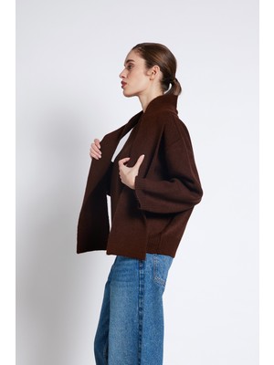 Avrile Şal Detaylı Triko Kazak