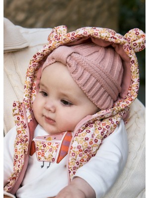 Mayoral Kız Bebek Şapka Eldiven Takımı Pudra 9930