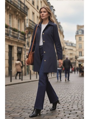 1Tarz Dikiş Detaylı Tasarım Kaşe Kaban