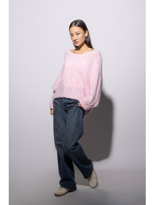 Nisan Triko Kolları Katlamalı Triko Kazak