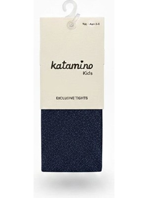 Katamino Arcello Simli Külotlu Çorap - Lacivert