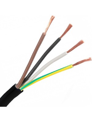 Seval H05VV-F 4x2.5 ,kesit 2.5mm² 4-Damar/çok Telli 1mt Ttr Kablo